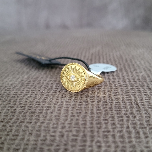 Rachel Zoe Jewelry - Rachel Zoe Evil😈 Eye👁 Signet Ring💍 - NWT